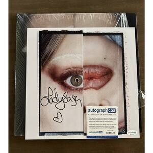 Lady Gaga Mayhem Signed 12x12 Art Autographed Card Vinyl LP COA #SD86330